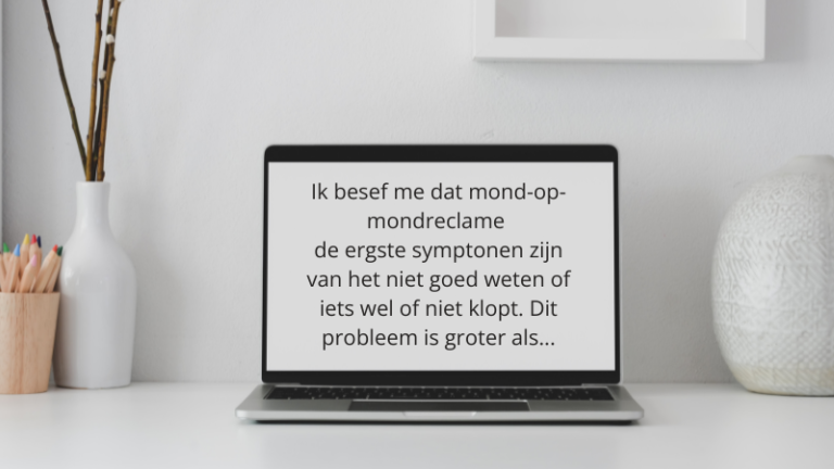 Taalfoutjes op laptopscherm
